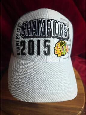 Chicago Blackhawks 2015 Stanley Cup Champions Reebok Center Ice Flexfit Hat Mens